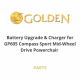 Golden, Battery Upgrade and Charger for GP605 Compass Sport Mid-Wheel Drive Powerchair 