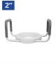 MOBB, 2” Raised Toilet Seat with Arms - Standard and Elongated