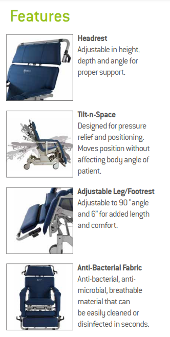 HumanCare, I-700 Bariatric Convertible Tilt-n-Space Chair