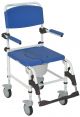 Drive, Aluminum Rehab Shower Commode Chair with Four Rear-locking Casters, NRS185007