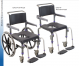 RAZ, EZPZ Attendant Propel / Self Propel Non-Tilting Shower Commode Chairs (19